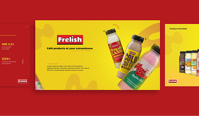 Pitch Deck Design for a Beverage Brand graphic design