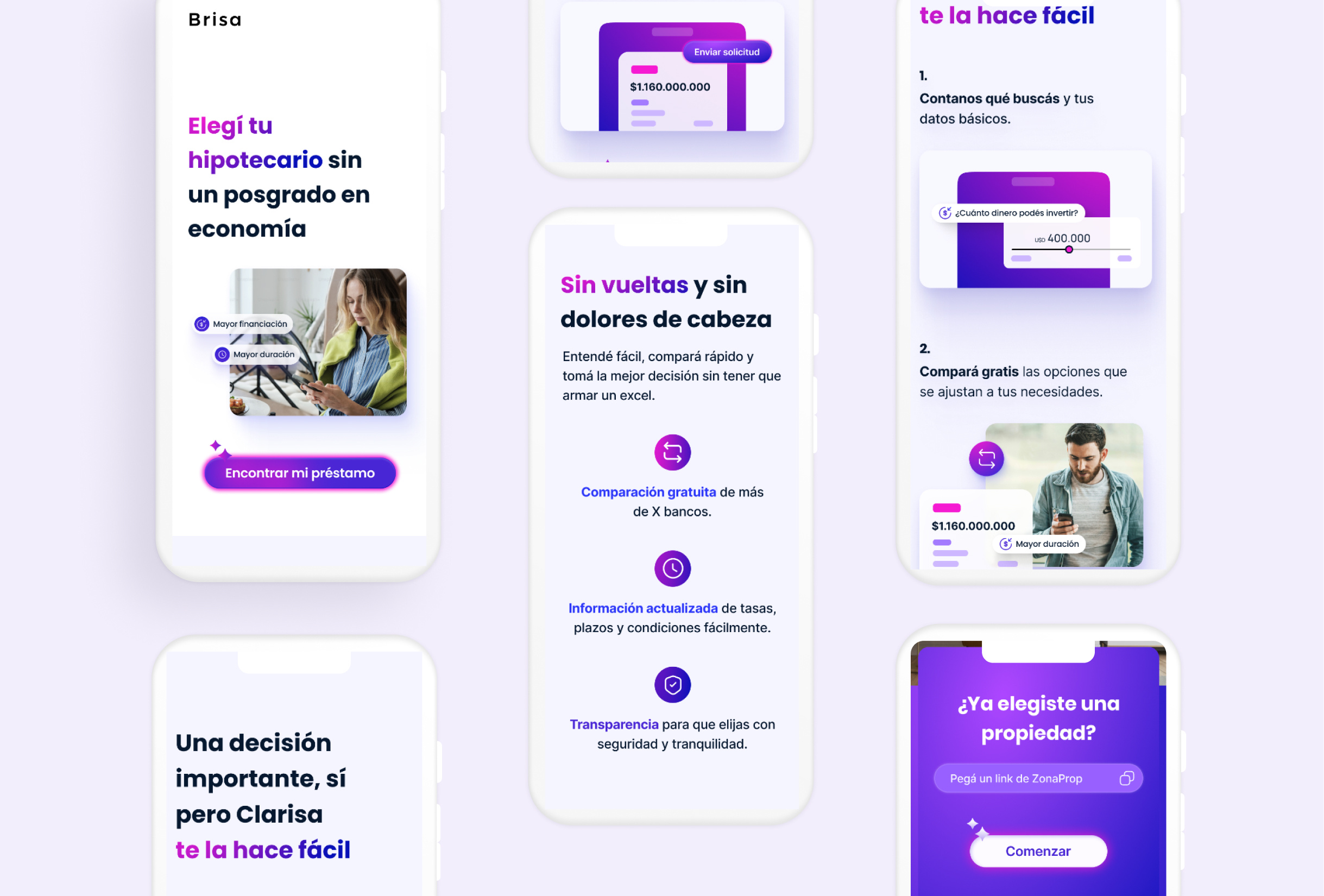 Brisa homepage branding product design uxui visual design