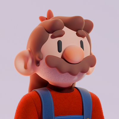 Mario 3d character character design game illustration mario mustache nintendo