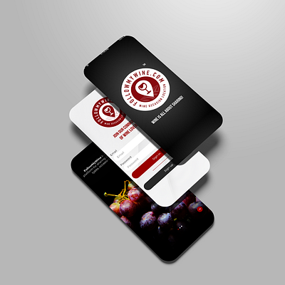 Follow my wine.com app design design ui ux
