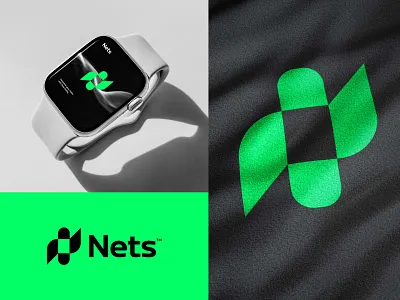 Nets - N logo, N letter, Modern logo, UI, AI, Tech abstract logo ai animation app brand identity branding design graphic design illustration logo logo design modern logo tech technology ui vector