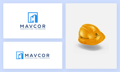 Mavcor Construction - Modern Logo Design Concept branding graphic design logo monogramlogo