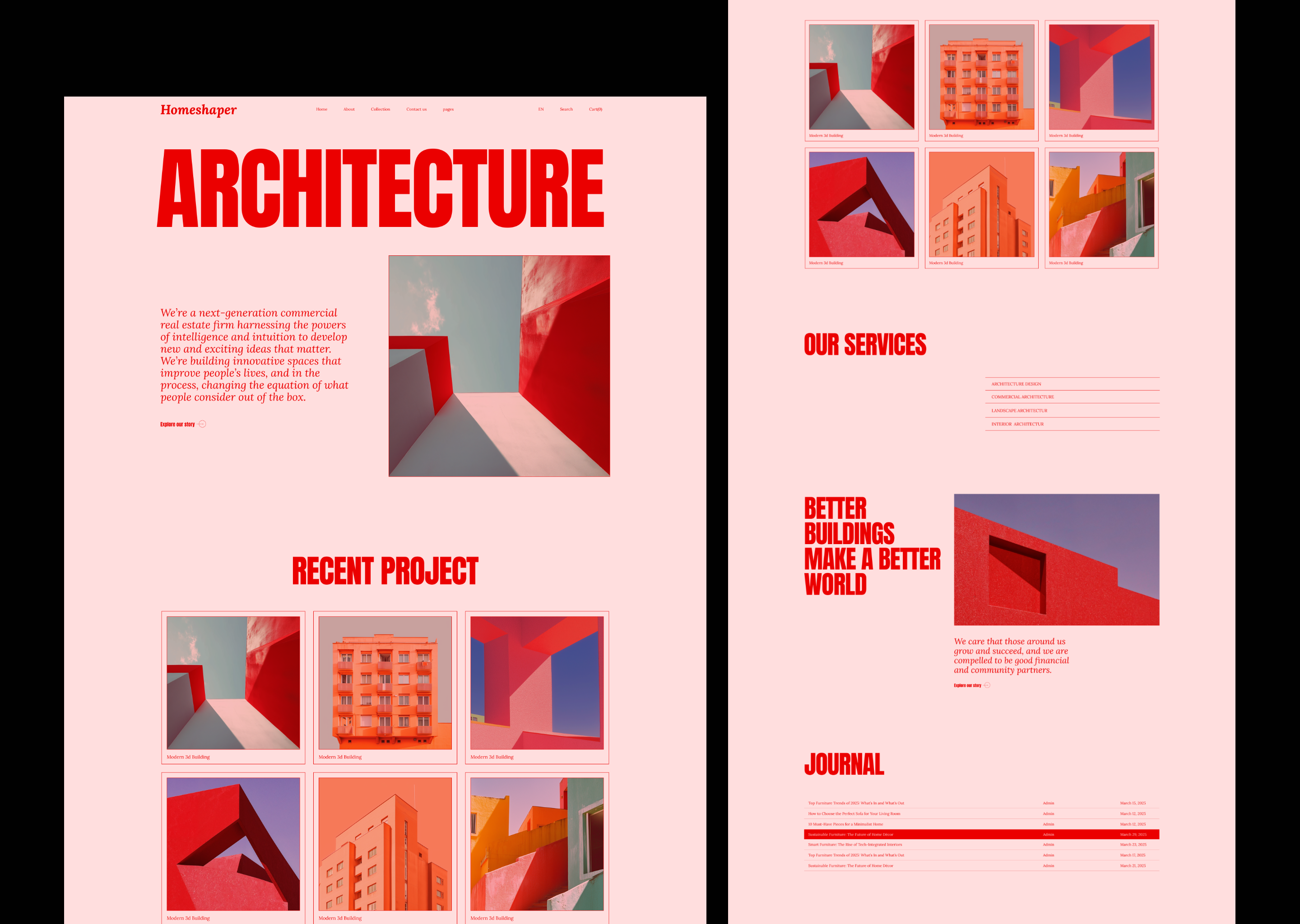 Architecture website architecture webite best landing page best ui design landing page website ui