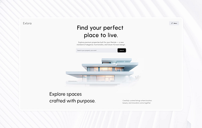 Real Estate Landing Page Hero Design building buy house design landing page landing page design luxury real estate logo luxury website minimal property property management property website real estate real estate agency realtor rent house residence ui ux web design web ui website