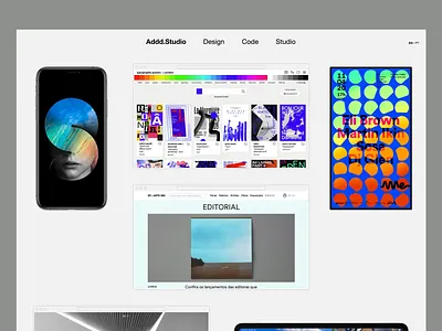 Addd.Studio: Digital Design Portfolio Website addd studio colorful creative agency design digital art home page landing page studio ui ui design user experience user interface ux ux design uxui design web web design website website design