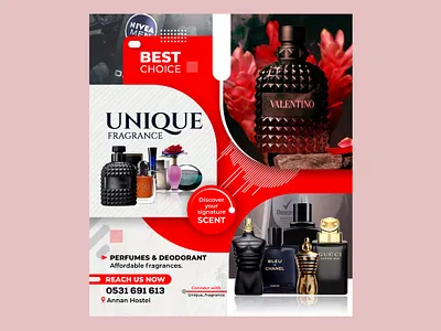 Unique Fragrance flyer branding design figma flyer graphic design illustration logo photoshop typography ui ux vector