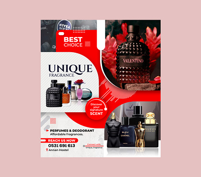 Unique Fragrance flyer branding design figma flyer graphic design illustration logo photoshop typography ui ux vector