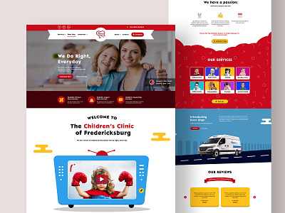 Pediatric Clinic Website UI | Clean, Modern & SEO-Friendly childcare website clinic website design healthcare healthcare ux kids website landing page design layout medical website mockup mockup design pediatric clinic website pediatric website responsive website template ui ux web design website wordpress website
