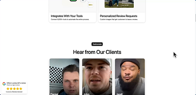 Webflow Video Testimonials Section graphic design testimonial section testimonials section ui ui design ux video webflow webflow design webflow development webflow website website website design