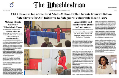 News Paper Social Media Advertising for Wheeldestrian advertisement advertising graphic design layout design print design print layout social media typography