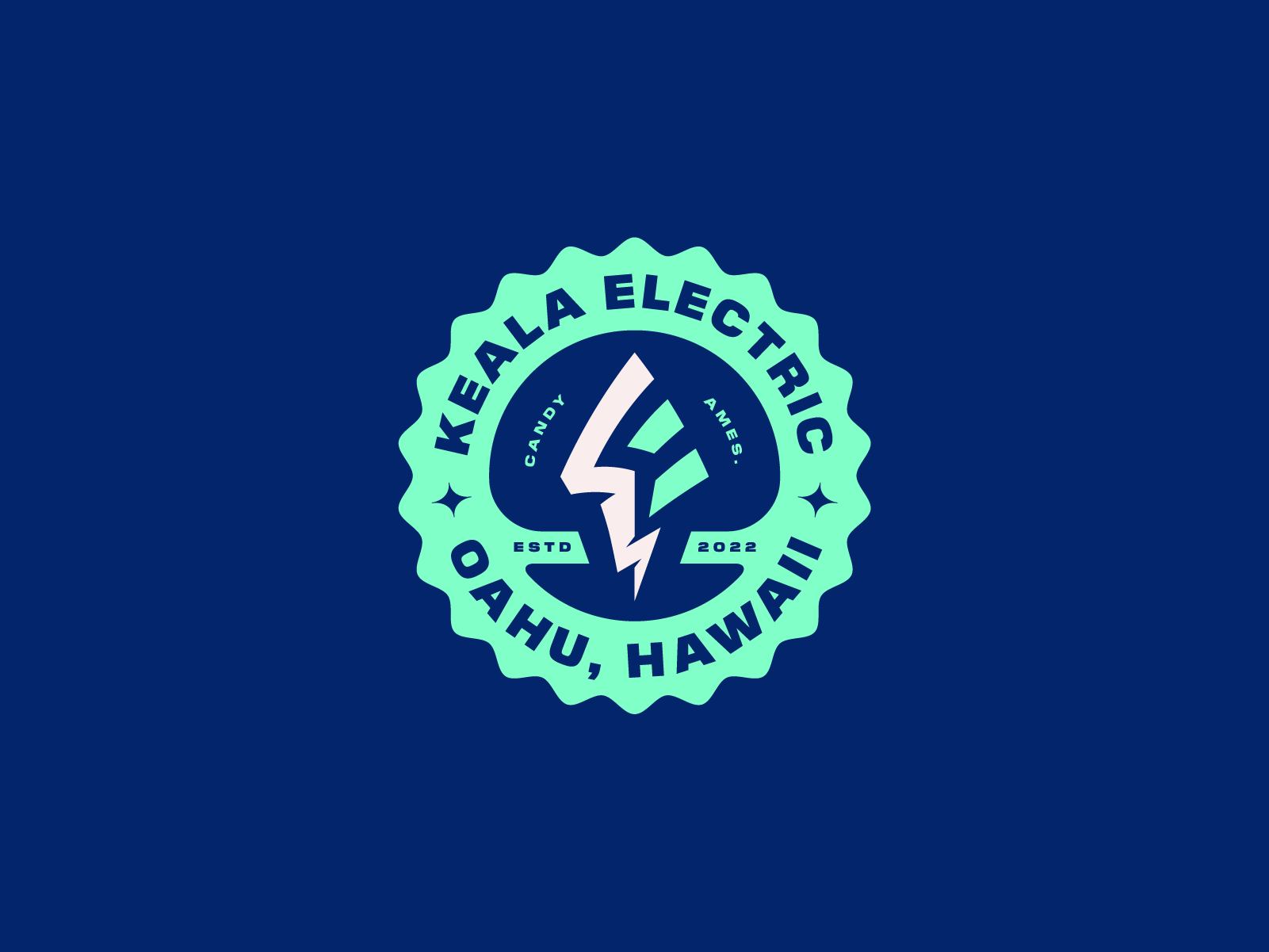 Keala Logo Badge Design badge badge design branding electric electrician graphic design logo logo design