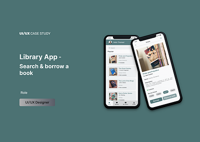 Library App Design animation case study figma product design prototype redesign ui ui design uiux ux design web design website design wireframe