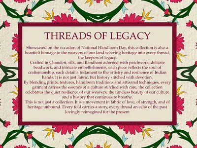 Ethnic Collection- National Handloom Day branddesign branding design fashionillustration graphic design illustration printdesign visualidentity
