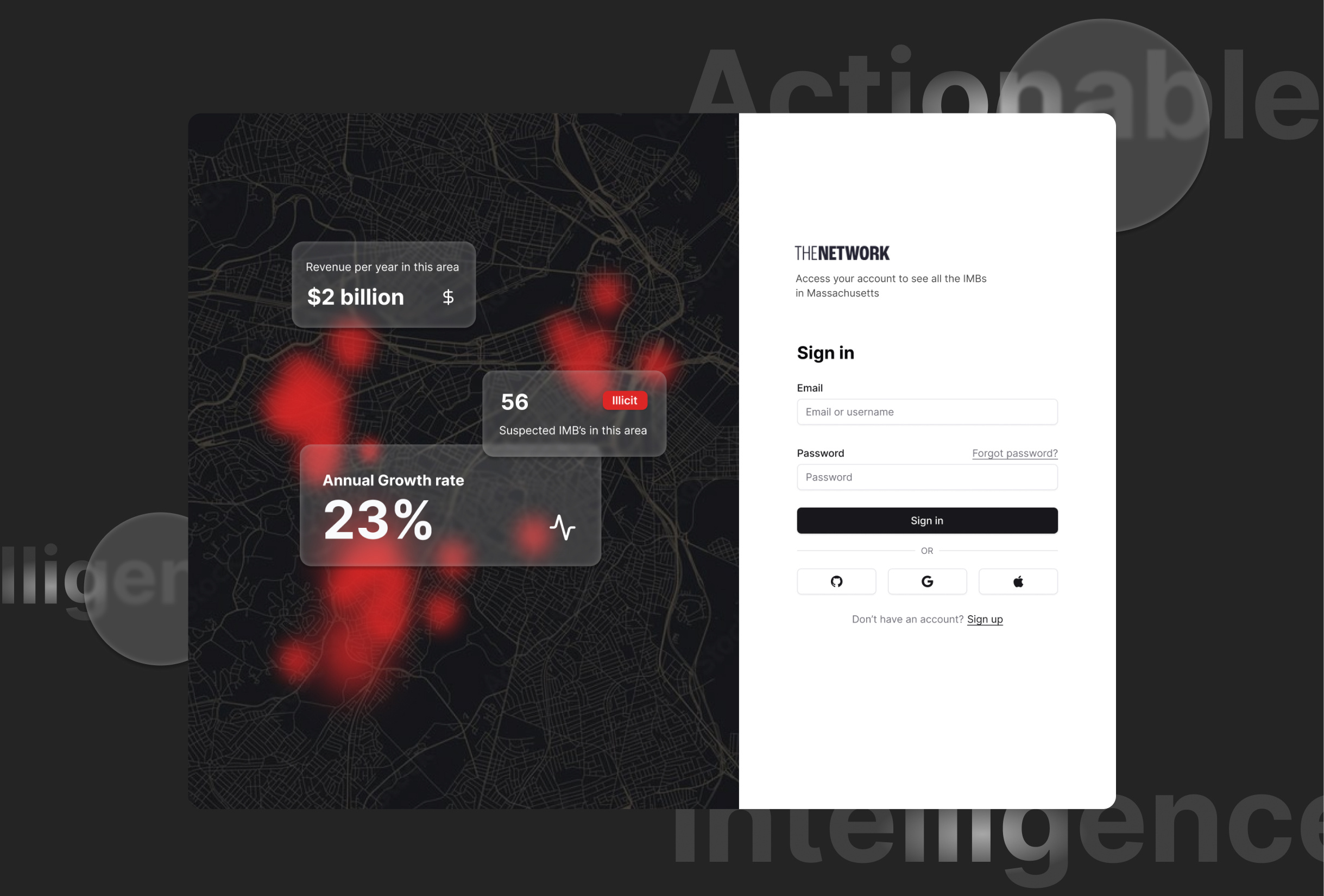 The Network uxui visual design