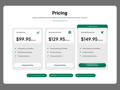 Pricing section UI branding design illustration productdesign ui uiux uiuxdesign userinterface webdesign websitedesign