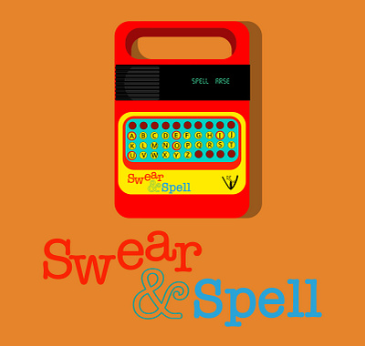 SPELL A____ doodle illustration shunte88 spell a swear spell vector