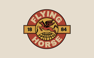 Flying Horse T Shirt Design branding design graphic design illustration t shirt design vintage design vintage illustration
