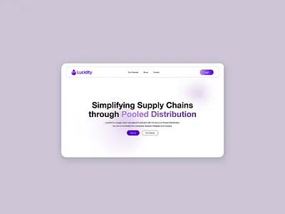 Figma UI/UX Design for Supply Chain Software – Lucidity