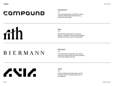 Bespoke Wordmarks abstract agency behance branding branding and identity clean custom design dribbble freelance graphic design graphic designer identity logo logo design logotype minimal modern modern design wordmark