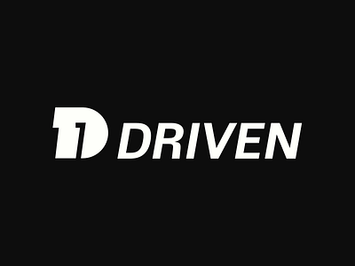 DRIVEN branding driven logo minimal