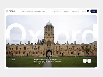 University of Oxford’s Website Animation branding campuswebsite cleanui collagewebsite daillyui desigmninspiration design educationdesign eduwebsite illustration landing page minimal minimaldesign modernwebdesign ui ui design uiux univercityredesign web design website