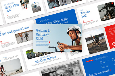 Baiky Club – Cycling Community Presentation bike community cycling design graphic design pitch deck presentation sport