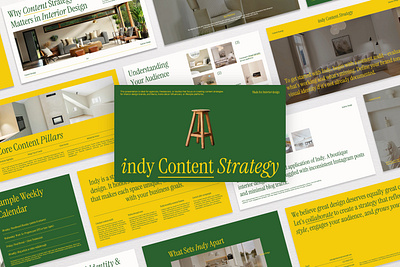 Indy - Content Strategy Presentation content strategy design graphic design inspiration interior design pitch deck presentation