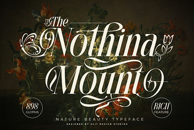 Nothina Mount Typeface blackletter design font fonts letteing typeface