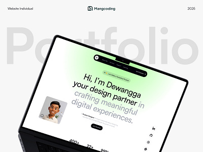 Portfolio - Website Individual branding clean design individual individual website landing page portfolio portfolio design ui uiux ux web design website portfolio