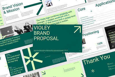 Violey – Brand Proposal Presentation brand proposal design graphic design pitch deck presentation sport team deck volleyball