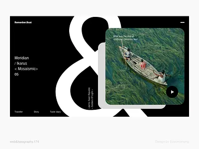 eg.174 black branding character design element format graphic graphic design index layout typography ui web web design website