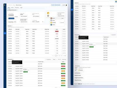 Billing and Invoicing Design - SaaS UI billing coloristy dashboard dashboard design dashboard ui dashboard ux fintech fintech ui fintech ux gokwik intuit invoicing invoicing app quickbooks saas ui ui design ui design for fintech ux design zoho