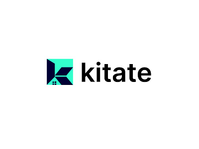Kitate logo design branding building design estate home house k k letter logo letter logo logo design modern logo print real