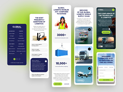 Logistic landing page – homepage – web design–responsive design behance design layout dribbble homepage landing page landing page design landing page ui logistic logistic app logistic web design logistic website portfolio ui design ui design serivce ui ux ui ux design web design web ui ux website mockup website ui design