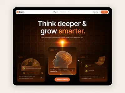 Web Ui Design - Branin Ai Agents agents ai creative graphic design ui uidesign ux uxdesign web design webdesign