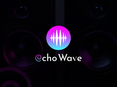 Echo Wave: Minimal Logo with Abstract Wave Symbol abstract brand identity branding design design logo flat graphic design icon illustration logo logo design logos logotype minimal minimal logo minimalist modern timeless unique