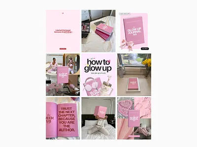 Instagram Feed / Social Media feed glow up instagram feed journal pink pink journal social media thats brilliant co