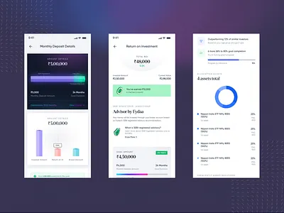 Goal Based Investment clean ui figmadesign mobile app ui mobile dashboard money ui