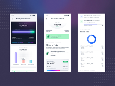 Goal Based Investment clean ui figmadesign mobile app ui mobile dashboard money ui