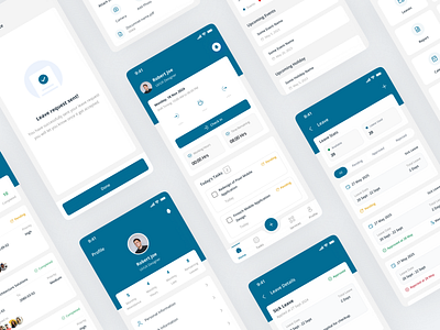 HRMS Mobile App Design app concept attendance design concept hr hr management hr management app design hrms design hrms mobile app hrms mobile app design human management mobile app design payroll app design