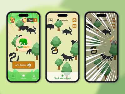 Wildlife Photography Gamified animal game gamified interactive mobile ui