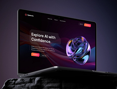 AI landing page UI UX design ai ai landing page ai startup ai tool artificial intelligence crypto landing page dark landing page landing page web design