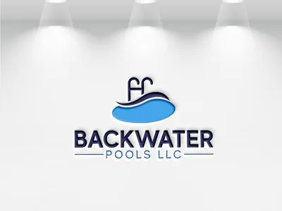 Pool Construction Logo lofo logo design pool logo