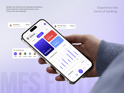MFS Mobile Fintech App: B2B Banking & Finance UI/UX Design 2025 trend b2b bank banking banking app clean finance finance app fintech app fintech wallet ios modern wallet app money money transfer app payment saving transaction ui user interface ux