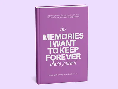 Book Cover / The Memories Journal book book cover book design design journal