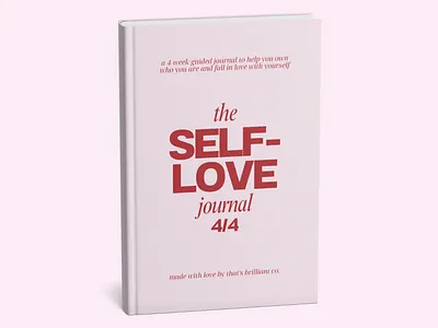 Book Cover - The Self Love Journal 4/4 book book cover book design branding graphic design journal