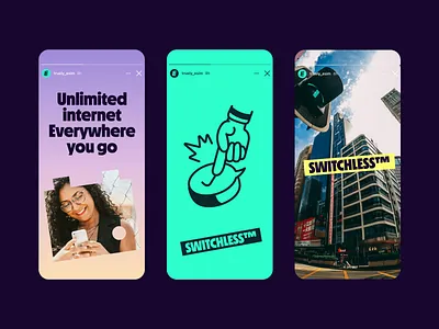 eSIM Travel Story brand design branding esim instagram story marketing social media social posts story design travel brand travel tech visual identity