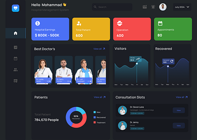 Hospital Pulse Dashboard branding dashboarddesign dashboardui datavisualization design designinspiration digitalhealth healthcaredesign healthtech hospitalmanagement landing page moderndesign uiux user experience user research userinterface uxdesign web design webdesign