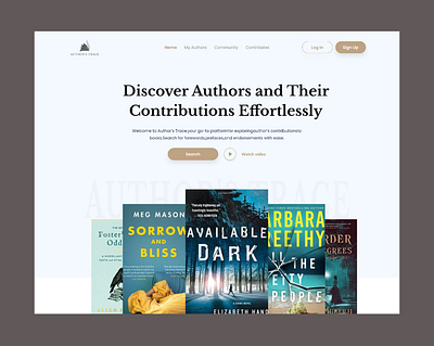 Author Book Website Ui Design audio book author author website best selling author book book author website book finding web book landing page book store book website ui design books ui bookshop bookshop web digital library library library website online book reading website writter writter website