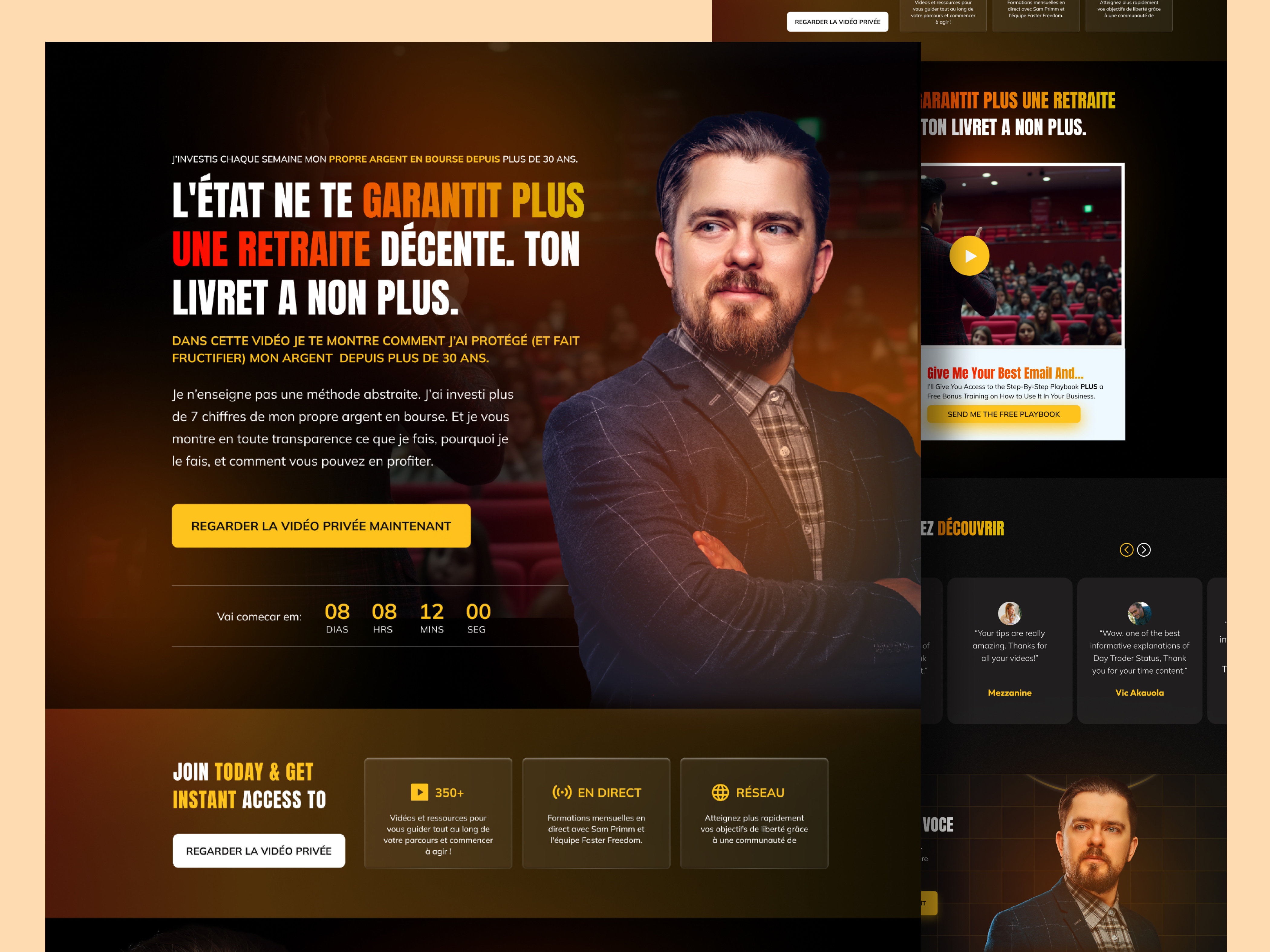 Example of Sales Funnel Landing Page Design